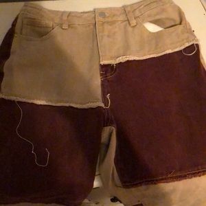 Shein medium multi colored distressed jeans